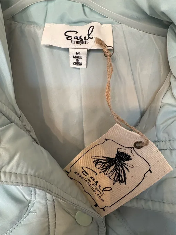 Easel Puffer Mint Green NWT - Image 2