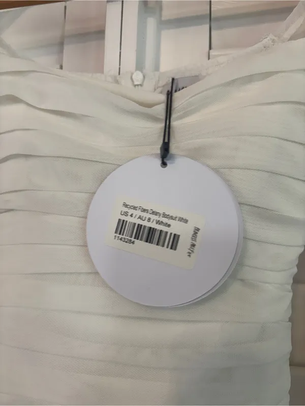 Princess Polly White‎ Mesh Bodysuit Size 4 - Image 9