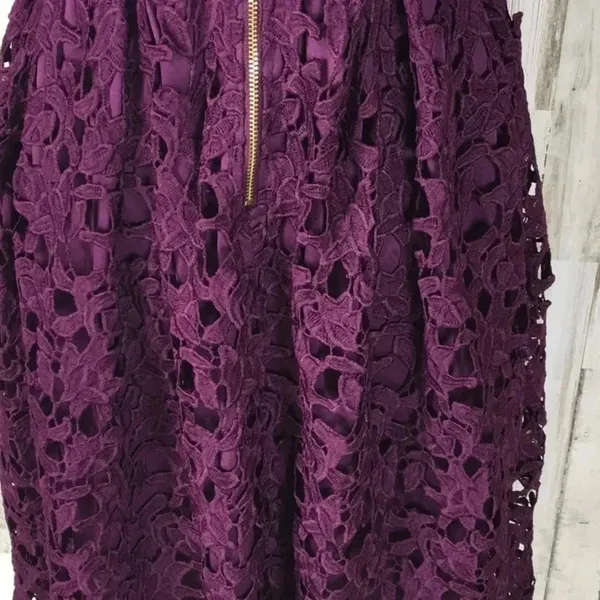 Love...Ady Lace Fit Flare Lined Purple Dress NWT v6x - Image 7