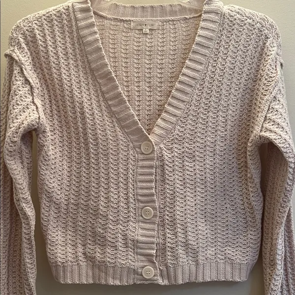 Ultra Flirt Textured Knit Button-Front Cardigan‎ – NWT Small - Image 3