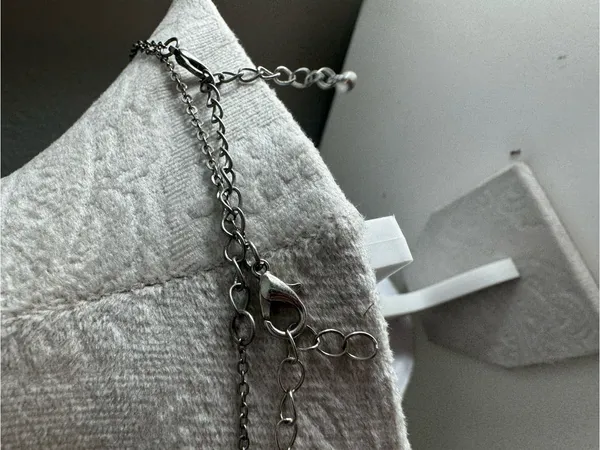 Buckle Gypsy butterfly layered silver necklace set - Image 3
