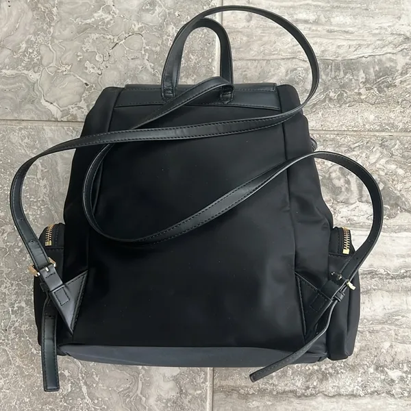 Michael Kors Abbey Large Nylon Backpack, Black New w/Tag Retail $398 - Image 7