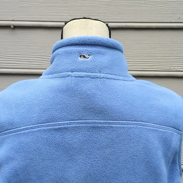 Vineyard Vines Light Blue Fleece Vest - Image 6
