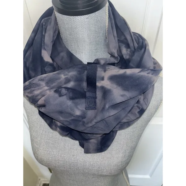 Lululemon Customizable Snap Scarf Diamond Dye Lunar Rock True Navy Rulu - Image 2
