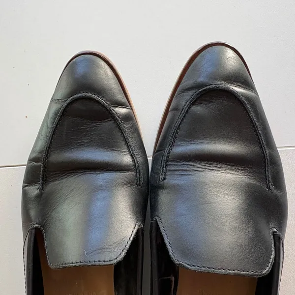 Everlane The Modern Loafer Womens 8.5 Black Italian Leather Slip On‎ Flat Shoes - Image 2