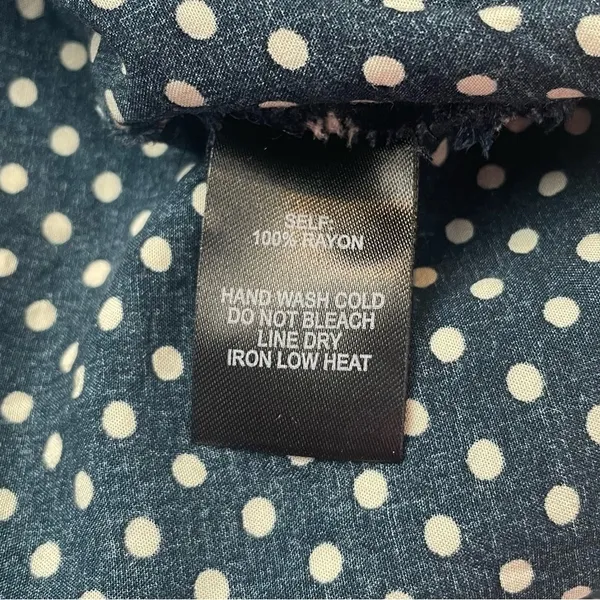 Lulus Dream Love Polka‎ Dot Off-the-Shoulder Maxi Dress In Navy Blue Size Small - Image 9