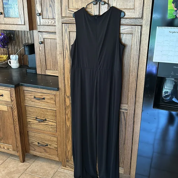 J Jason Wu Regular City‎ Knit Sleeveless Black Jumpsuit Size 1X Like New - Image 7