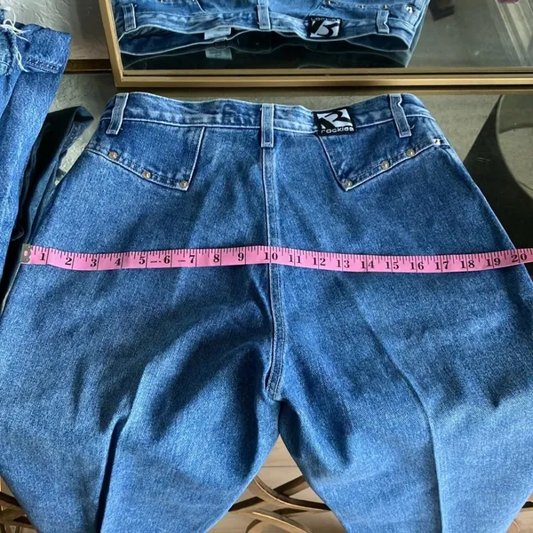 Rockies Riveted Rare Size 12 starched jeans long tall - Image 7