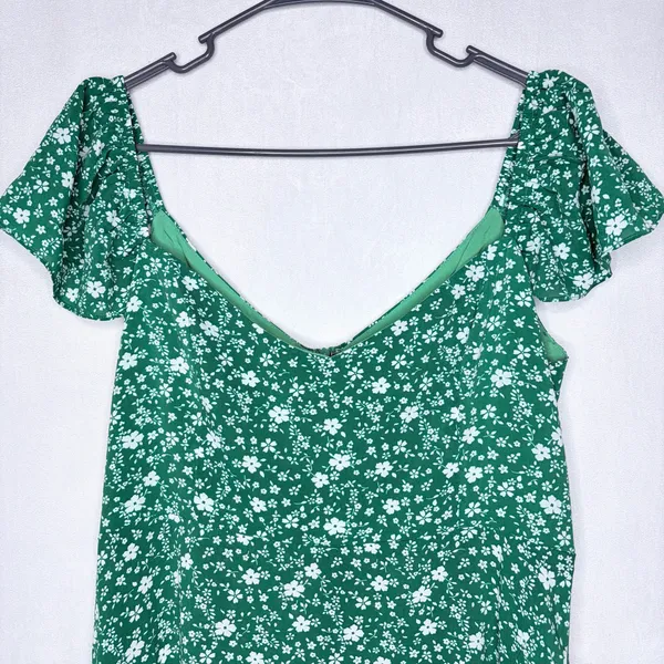Showpo. Donissa Green Floral Midi Dress - Image 6