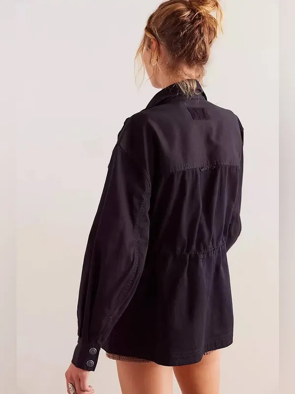 Free People We The Free Arya Utility Jacket Black Small NWOT - Image 2