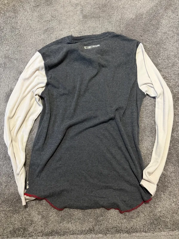 CCM Blackhawks Vintage Henley Gray - Image 4