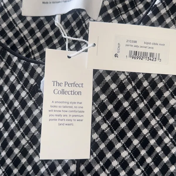 NWT SPANX Ponte Lady Jacket Jacquard # 21039R - Image 9
