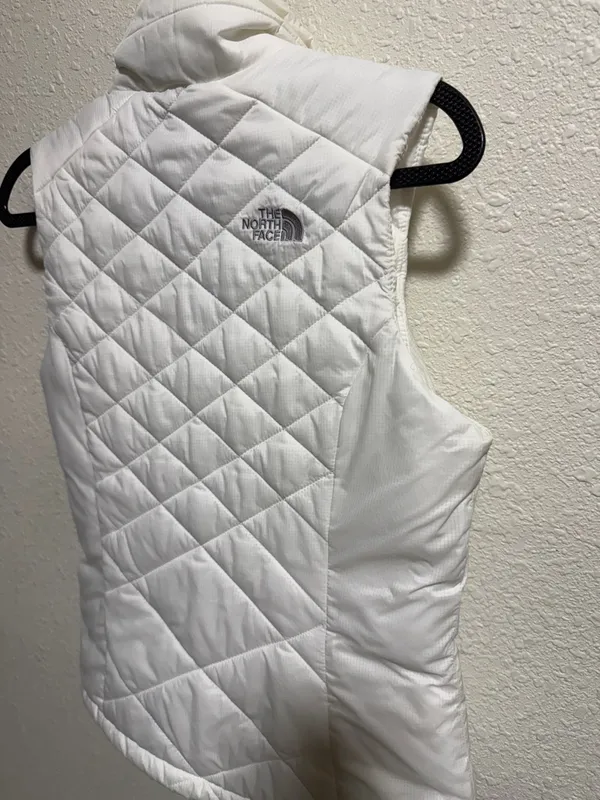 The North Face Thermoball‎ Eco Puffer Vest Womens XS White Quilted Full Zip - Image 10