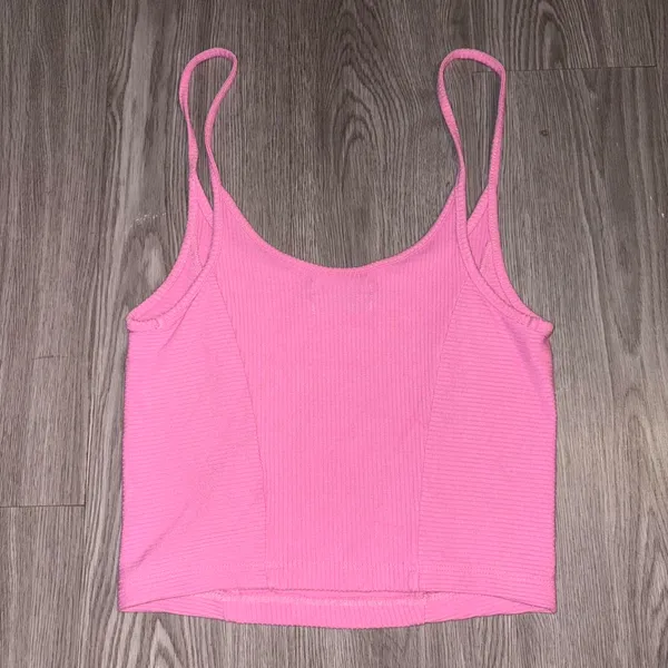 Urban Outfitters Pink Ribbed Tank Top - Image 4