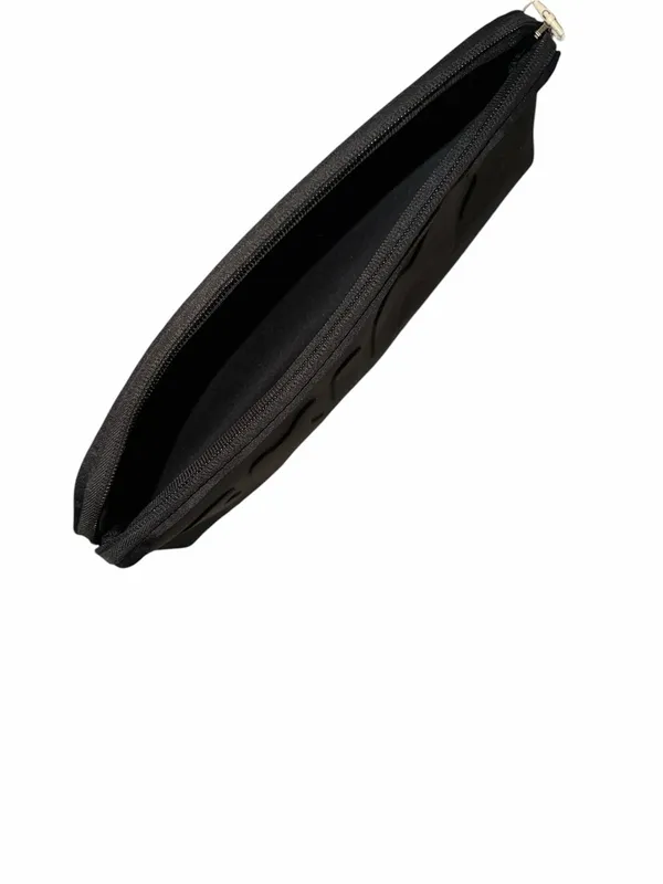 SKIMS Black Neoprene Logo Pouch - Image 3
