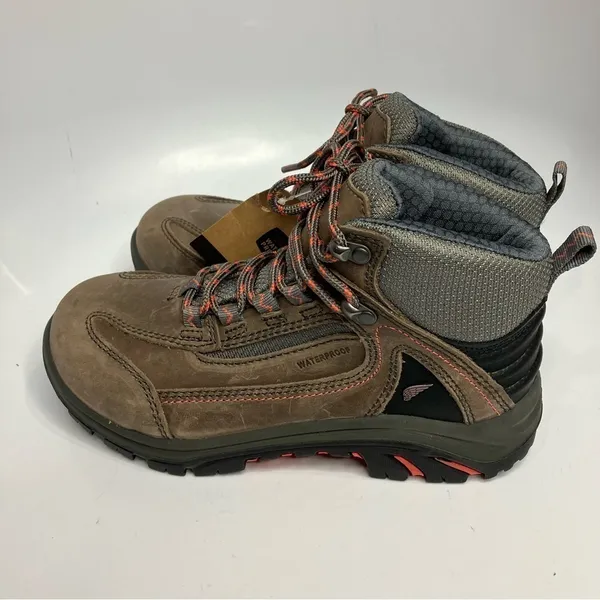 Red Wing waterproof work boots size 6.5‎ Brown - Image 4