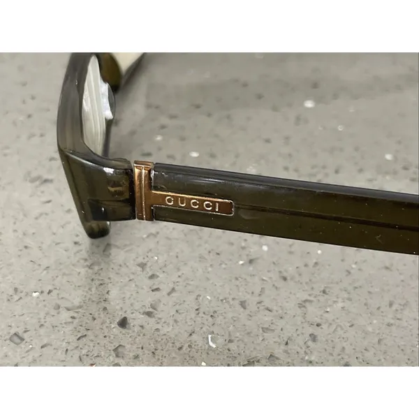 Gucci GG 1444 988 Brown Rectangular Eyeglasses Frames ONLY 130 Full Rim Italy - Image 4