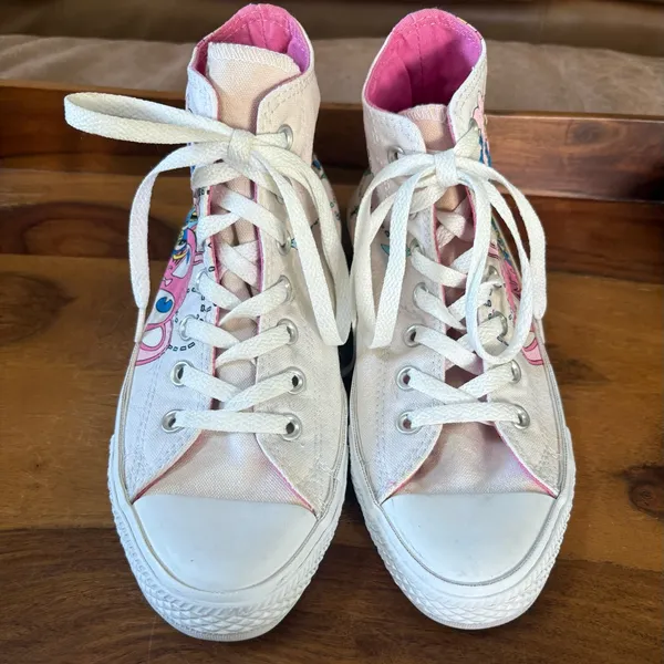CONVERSE ALL STAR Einhorn Schwarz Limited Edition High Top Sneakers - Image 4