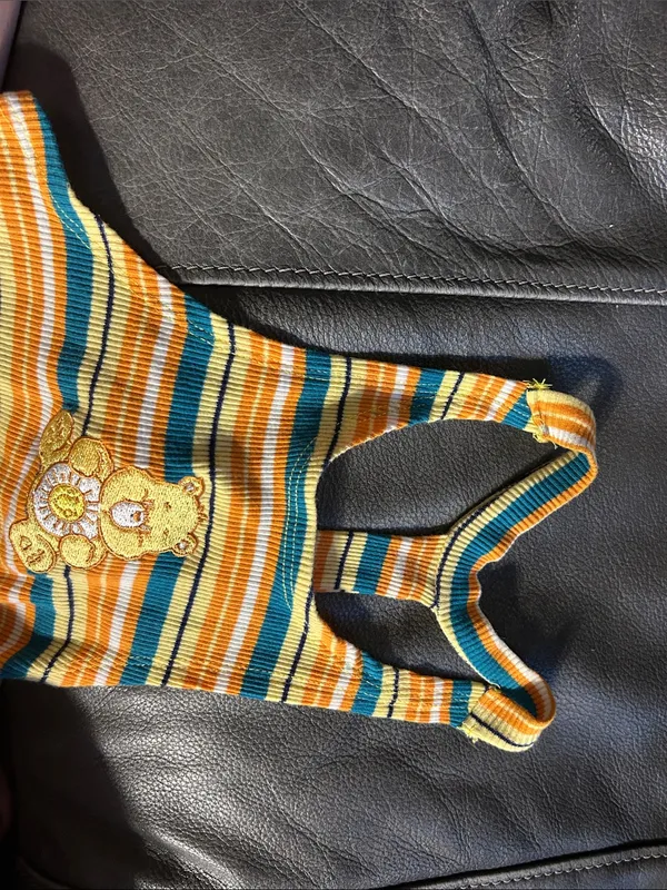 Care Bears Sunshine Bear Sleeveless Graphic Halter Tank Top Women's xs‎ striped - Image 8