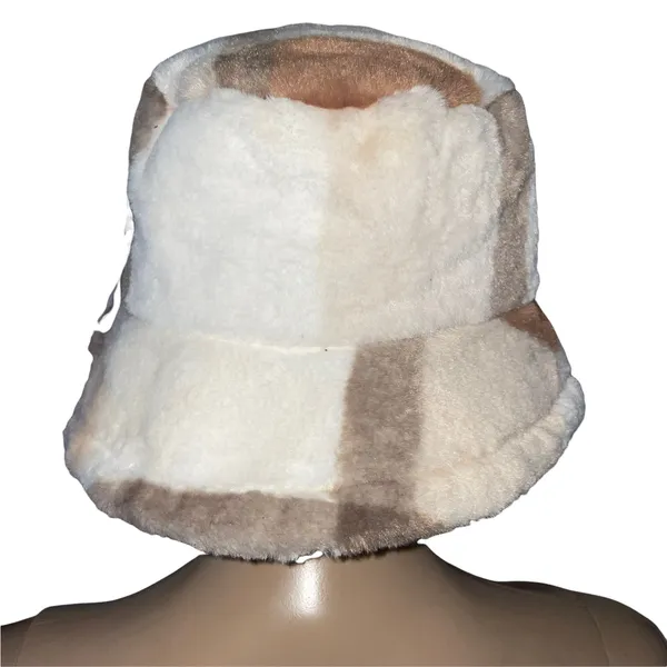 SheIn Patchwork Fleece Bucket Hat - Image 3