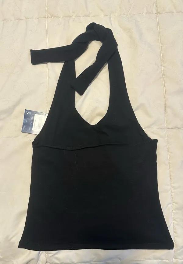 Black Halter Top - Image 2