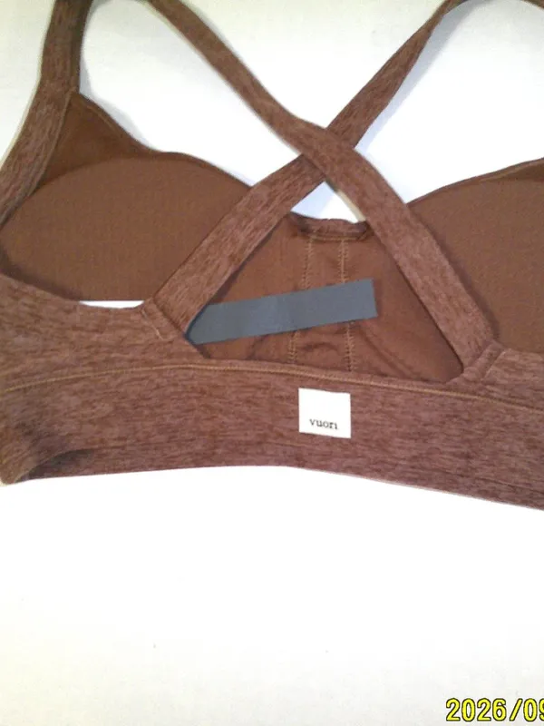 Women’s NWT Vuori set bra top and shorts XS New Clean Elevation Brown hazlenut - Image 5
