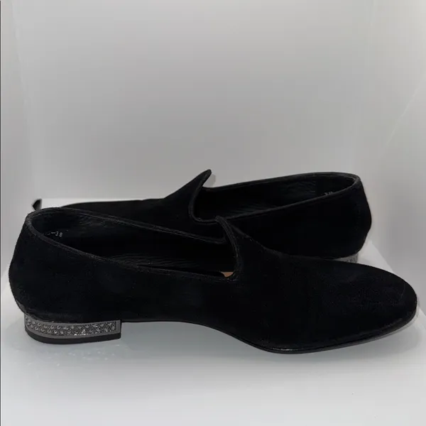 Pedro Garcia Garan Loafers w Swarovski Crystals Black Suede Women’s EU 8 US 8 - Image 10