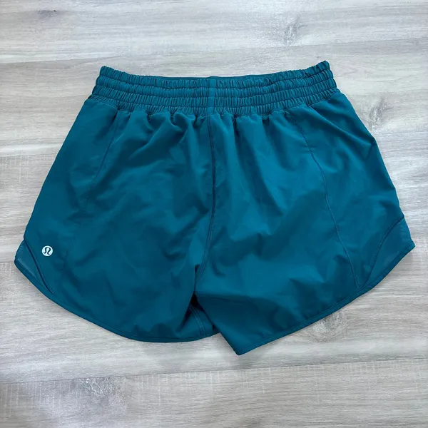 Lululemon Hotty Hot High-Rise Lined Short 4" Dark Teal Women Size 4 - Image 4