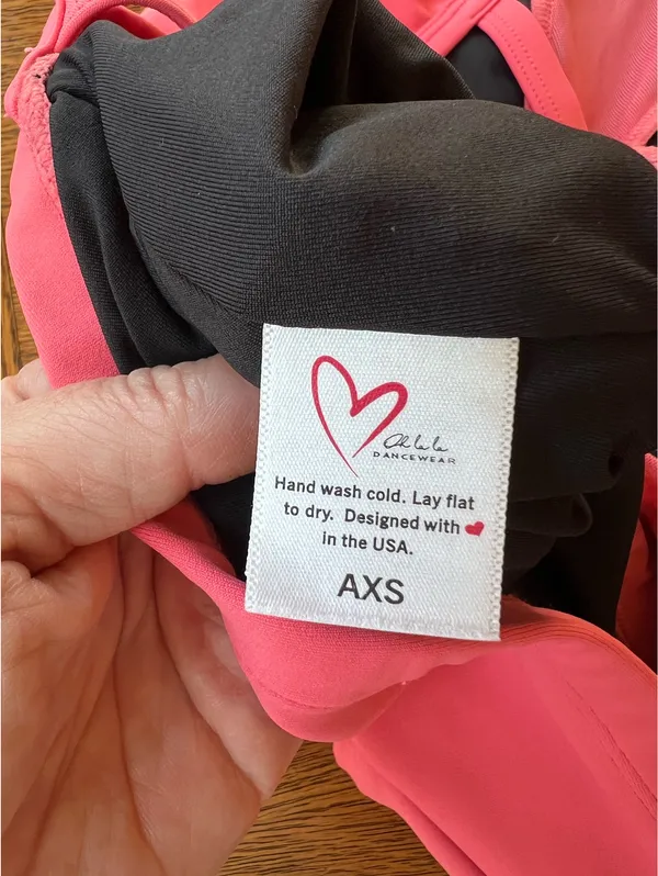 Oh la la brand coral dance leotard adult XS - Image 3