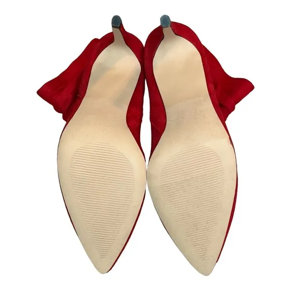 XOXO Taniah Ankle Boots Womens 7.5 Red Slouchy Stiletto Pointed‎ Toe Booties - Image 12