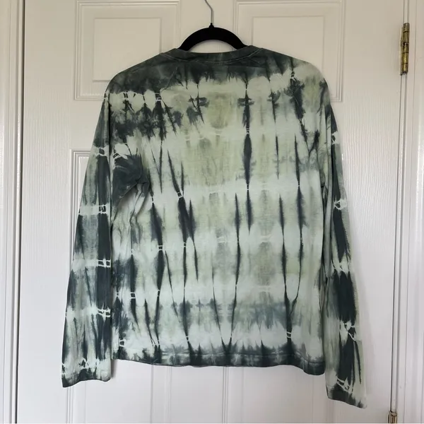 Green Tie Die Long Sleeve Tee Shirt Size Extra Large - Image 6