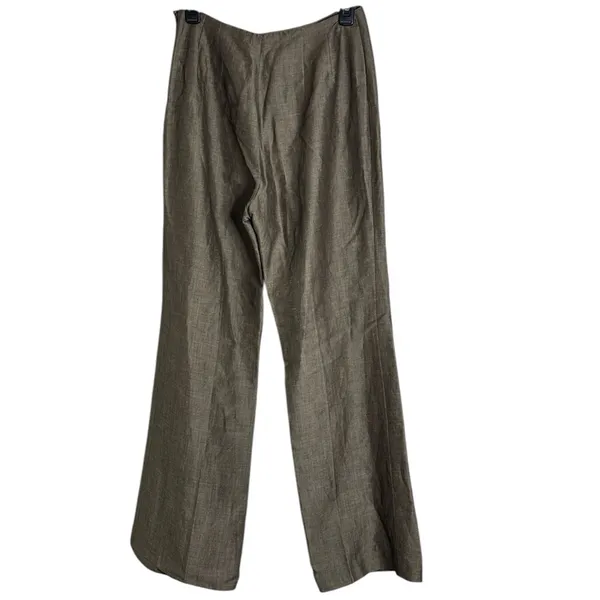 Ann Taylor Side Zip Flare Hi-Rise Beige/Tan Trouser Pant size 6 flaw - Image 2