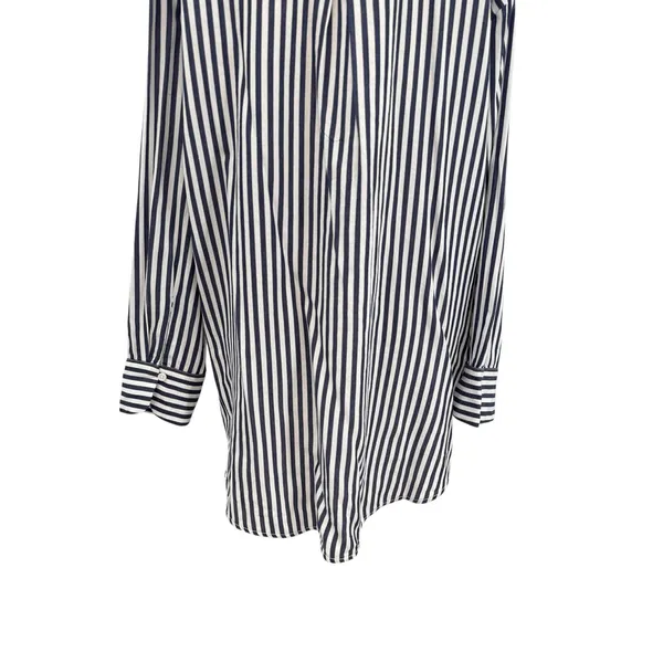 Anthropologie Maeve Bennet Beaded Sequined Button Down Shirt Striped Large‎ - Image 12