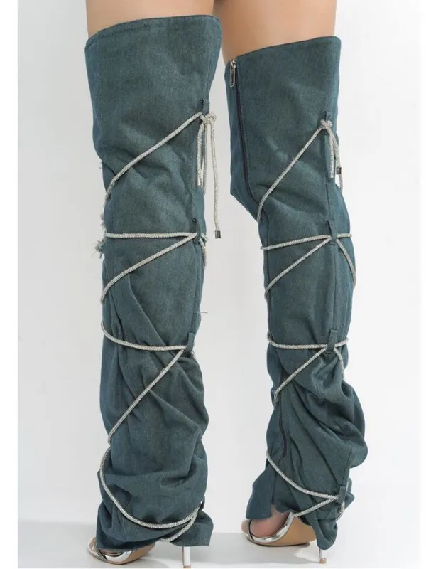 CAPE ROBBIN NOBU BLUE BOOTIES - Image 4