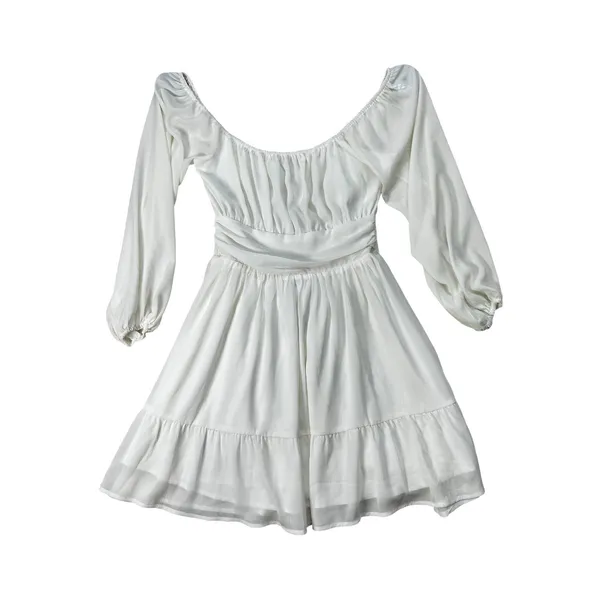 FOROLAV White Long Sleeve Mini Dress Size M NWT - Image 3