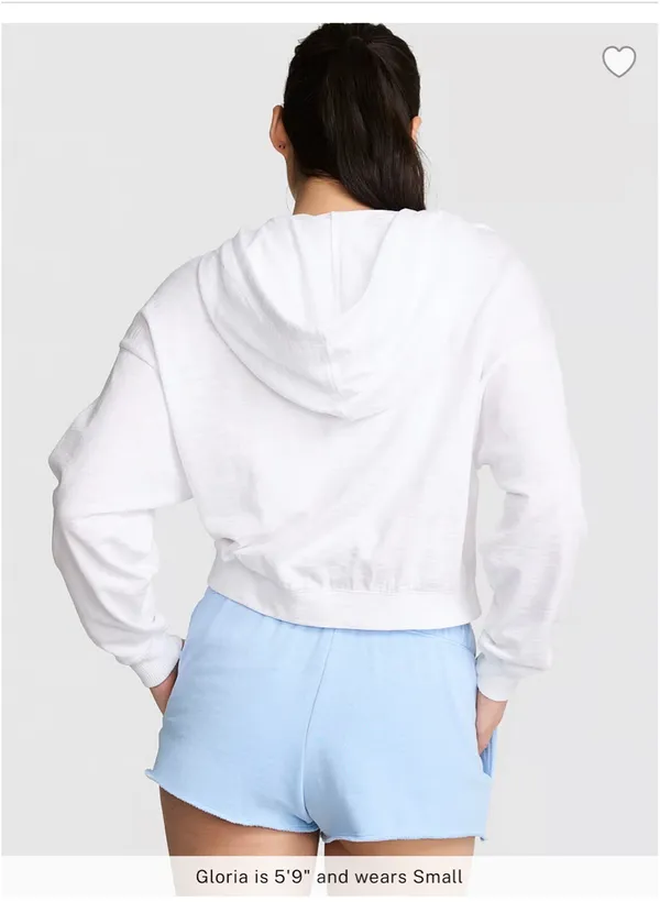 Pink lightweight lounge zip hoodie - Image 2