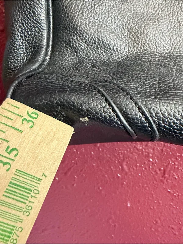 Franco Sarto Black Pebbled Leather Shoulder Bag - Image 2