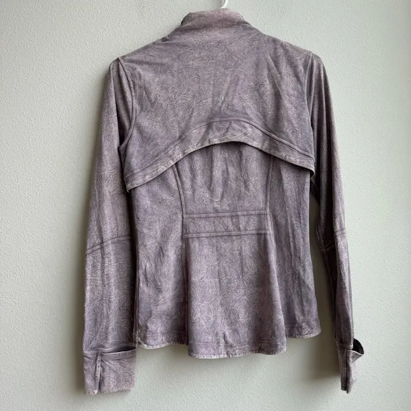Lululemon Define Jacket Dye Ice Wash Violet Verbena Pink Purple Size 8 Medium - Image 6