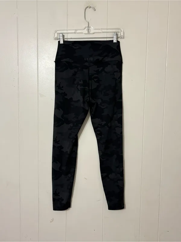 LSKD Ultra High Rise Camo Leggings Women’s Black Gray Gym Workout Yoga Pants - Image 9