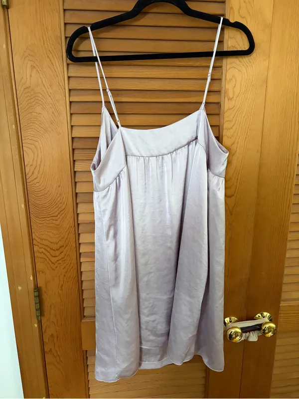 Aritzia Wilfred lovers satin dress mini size Large - Image 10