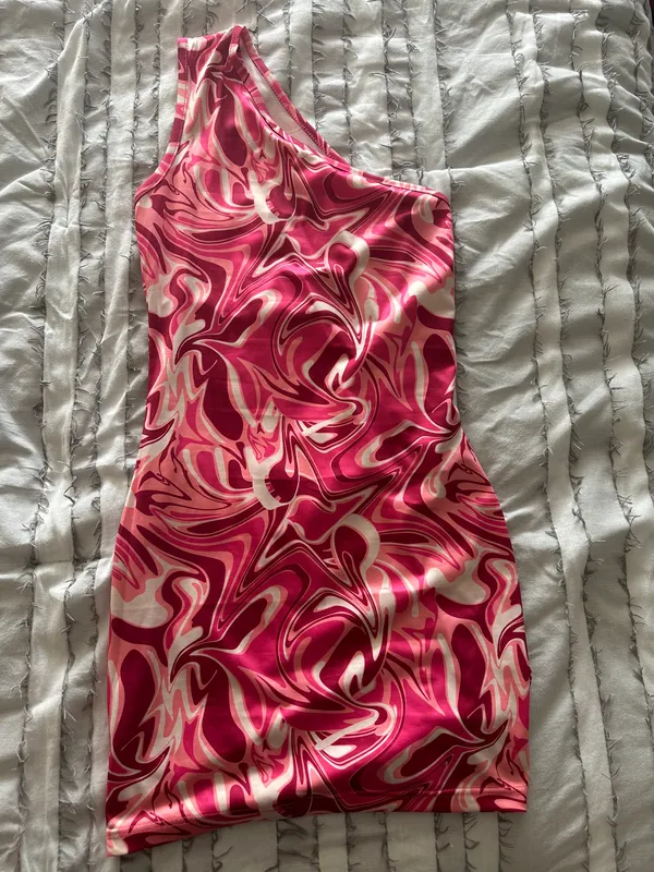 Boutique Mini Dress Pink - Image 4