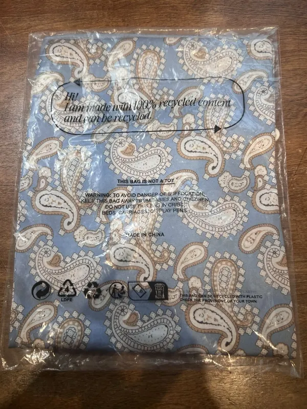 Shiraleah Chicago Wyatt Scarf Blue Paisley Woven Square Scarf Womens 07-28-021 - Image 3