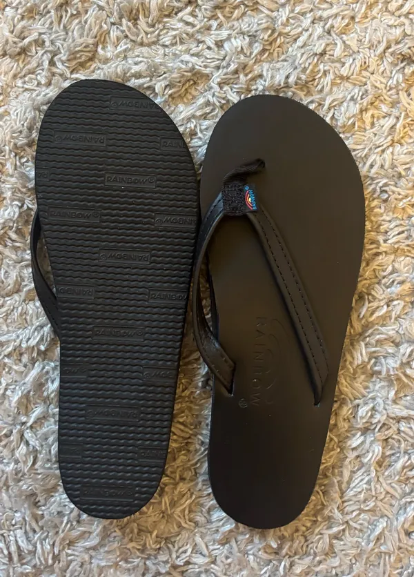 Black Rainbow Flip-Flops - Image 2