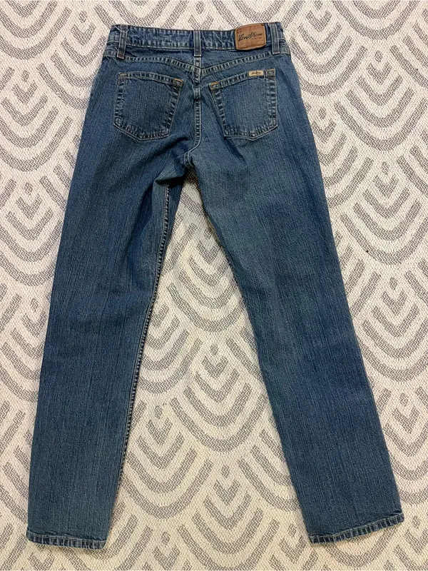 LEVI’S Signature Stretch Mid Rise Straight Leg Blue Denim Jeans 6 Medium - Image 4