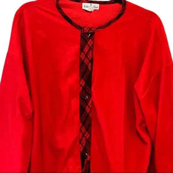Vintage Village Fair‎ Robe Red Size 2X - Image 2