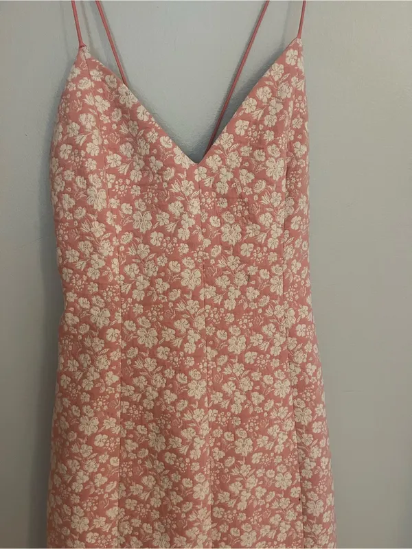 Alice + Olivia Rose and White Floral Slip Dress - Image 7