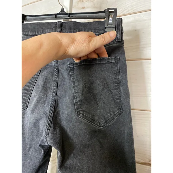 Mother The Tripper Not Guilty Women's Jeans Size 28 Black Button Fly 1566Q-180 - Image 6