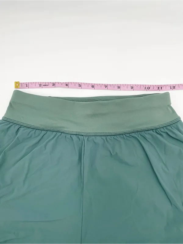 Sweaty Betty Tempo Run Shorts Size 4 Cool Forest Green Running Athletic Sporty - Image 11