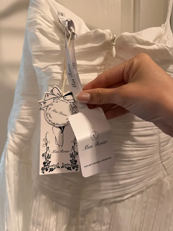 Miss Rosier White Corset Style Dress - Image 6
