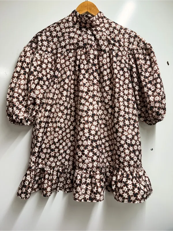 NEW Anthropologie Long-Sleeve Mock-Neck Swing Mini Dress size xsp - Image 5